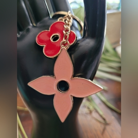 Bag charm of Clover and flower - Picture 2 of 4